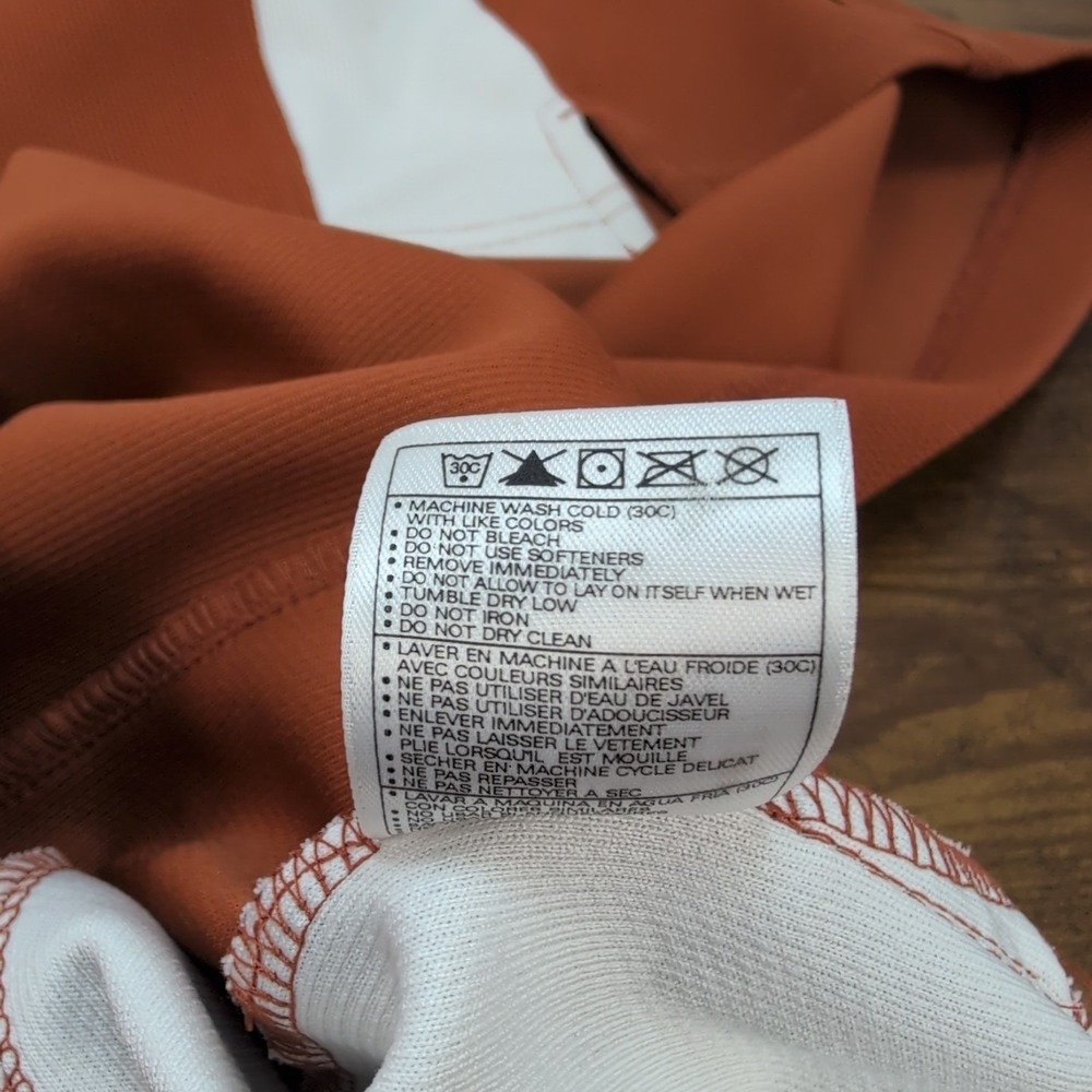 Vintage Nike Dri-Fit UT Texas Longhorns Polo Shirt Mens Large Orange - Picture 8 of 12